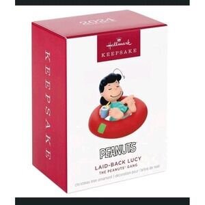 2024 Hallmark Peanuts LAID-BACK LUCY Keepsake Christmas Ornament LIMITED‎ NIB